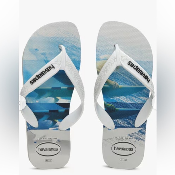 Havaianas Men’s White Flip Flop, Size 9/10 (41-42) - Picture 1 of 6